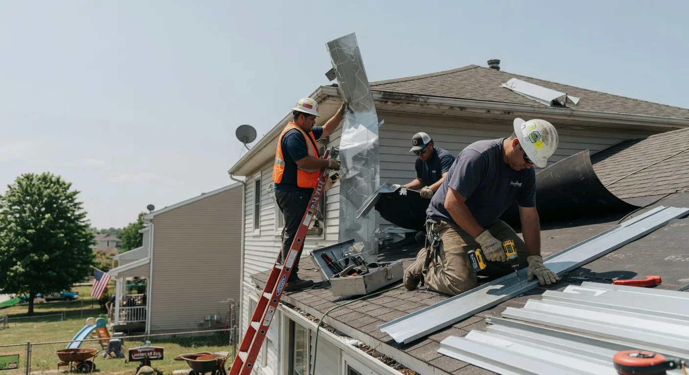 Storm Damage Metal Roof Repair in Lookout Mountain, TN
